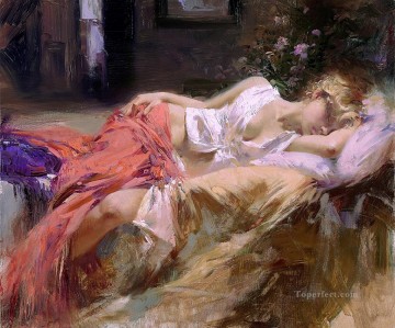 Artworks in 150 Subjects Painting - Day Dream Pino Daeni beautiful woman